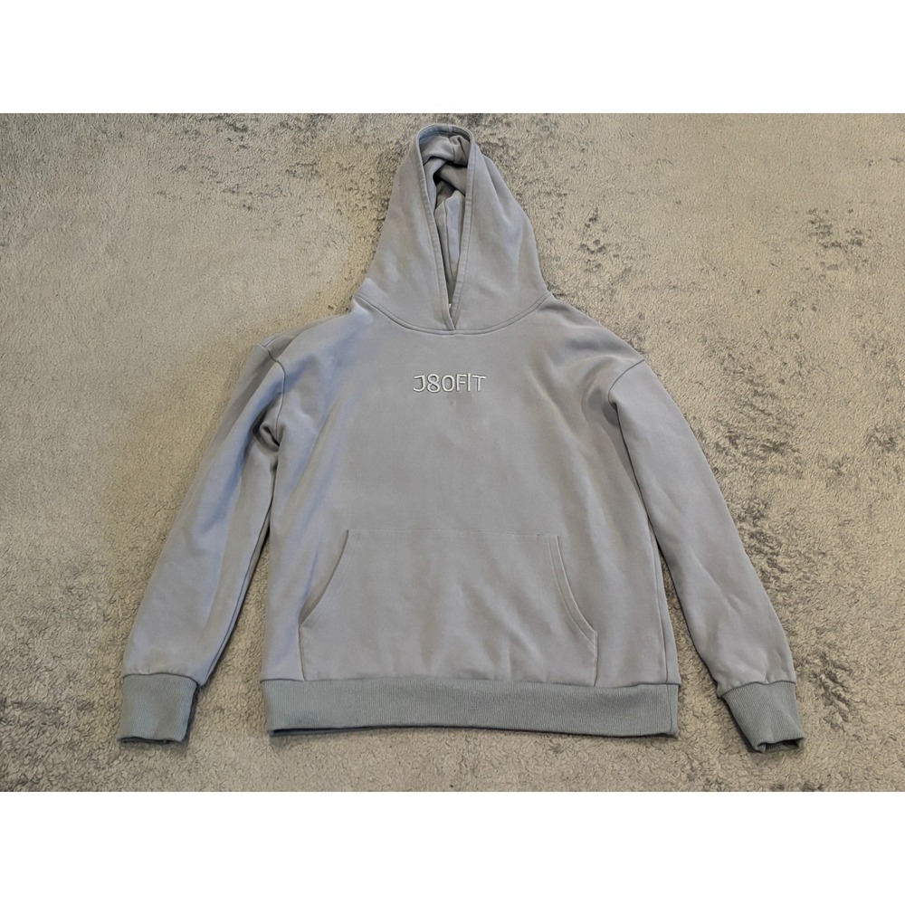 J80 Fit Comfort Cozy Breeze Athletic Hoodie Chest Logo Steel Women's Size Small